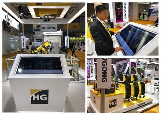 进博会首日亚美AM8AG意大利CEA展位展品智能焊接与切割云系统